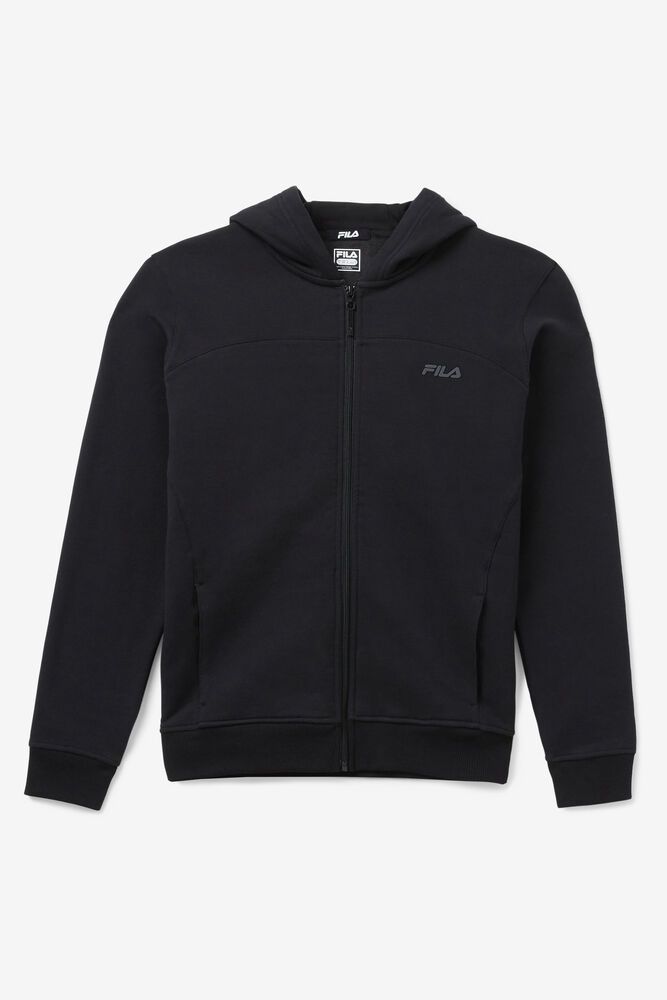 Fila Naisten Huppari Never Lose Full Zip Mustat - LXIW-96730